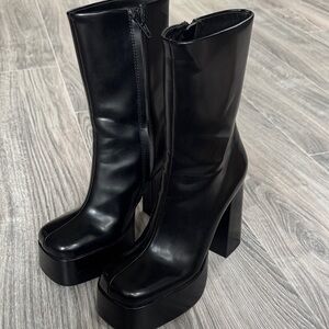 H&M Black Platform Boots